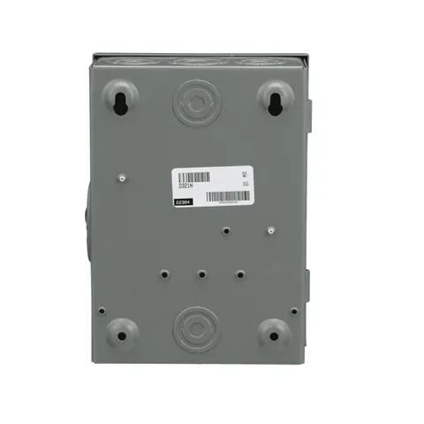 Schneider Electric D321N Safety switch, general duty, fusible, 30A, 3 pole, 7.5hp, 240VAC, NEMA 1, neutral factory installed — General Accessories