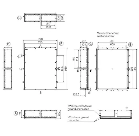 Weidmuller 1195630000 Terminal Box Multi Hinge KTB MH 987420 S4E3 — Accessori generali