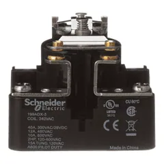 Schneider Electric 199ADX-5 Power relay, SE Relays, SPST-NO-DM, 40A, 240 VAC, open type — Accessori generali