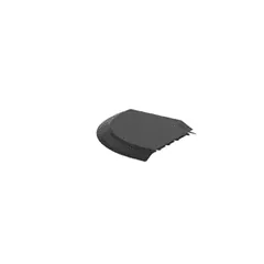 Panduit AFR4RABL Above Floor Raceway Right Angle Fitting, Black — Industrial Cables & Wires