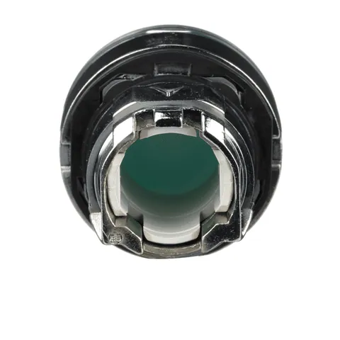 Schneider Electric ZB4BW33 Harmony, 22mm Push Button, illuminated pushbutton head, flush, spring return, green, for BA9s bulb — Switches & Modular Apparatus