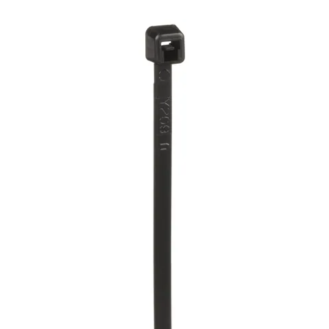 Panduit PLT2M-M0 Pan-Ty® PLT2M-M0 Cable Tie, Black, UV PA6.6, 8"L, 18lb, PK1000 — Conectores y enchufes