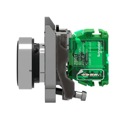 Schneider Electric ZB4RTA2 Wireless and batteryless transmitter, Harmony XB5R, push button, metal, black, 22mm, spring return — Switches & Modular Apparatus