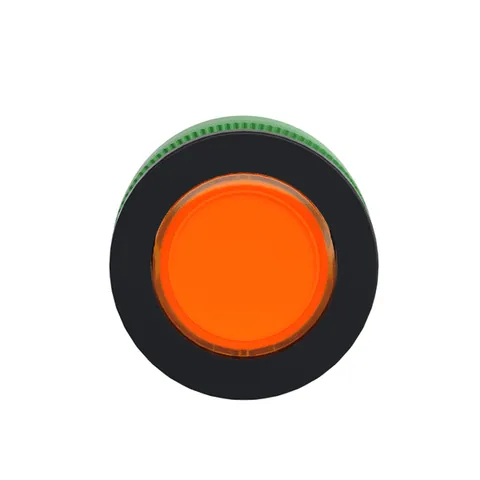 Schneider Electric ZB5FV053 Head for pilot light, Harmony XB5, antimicrobial, plastic, orange, 30mm, universal LED, plain lens — Accesorios generales