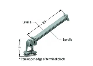 Wago 249-105 Group marker carrier; gray — Allgemeines Zubehör