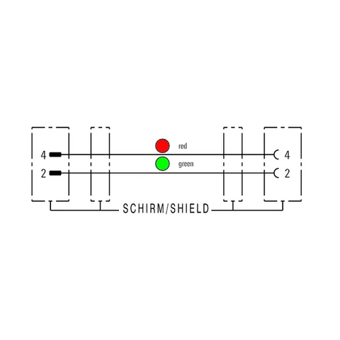 Weidmuller 1873314000 M12 / M12 Connecting Line, 2 Poles, 40 m — Industrial Cables & Wires