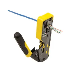 Klein Tools VDV226-110 Ratcheting Cable Crimper / Stripper / Cutter, for Pass-Thru™ — Hand & Power Tools