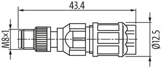 Murrelektronik 7000-08341-0000000 M8 Connector — Connectors & Plugs