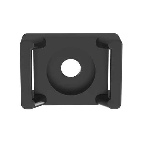 Panduit TM3S8-C0 TM3S8-C0 Cable Tie Mount, Black, UV PA 6.6, 0.86x0.61", #8 Screw, PK100 — Connectors & Plugs