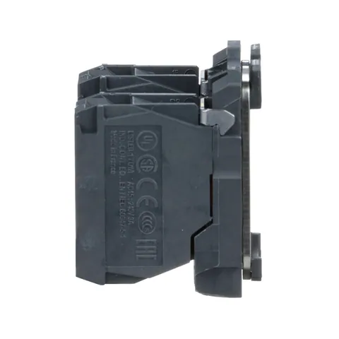 Schneider Electric ZB5AZ105 Harmony, 22mm Push Button, XB5A operators, contact block, with mounting collar, 1 NO and 1 NC, screw clamp terminal — Switches & Modular Apparatus