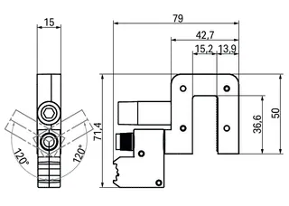 Wago 855-8015 Power tap; for busbar; with fuse; Clamping connection — Reihenklemmen / Klemmleisten