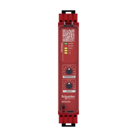 Schneider Electric XPSUVN31AC Safety module, Harmony Safety Automation, Zero speed monitoring with time delay, 48-240 V AC/DC, spring — Controllers & Regulators