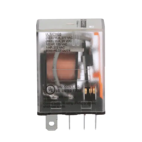 Schneider Electric 8501RS42V20 Miniature Relay, DPDT, 8 Blades, 15A at 120V AC, 1HP at 277V AC — Contattori e relè