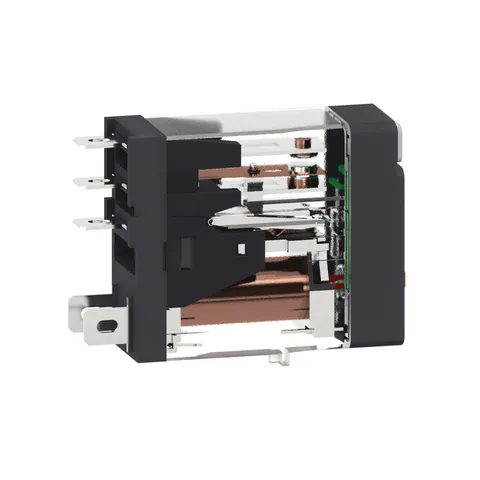 Schneider Electric RXG12E7 interface plug-in relay, 10A, 1CO, with LED, lockable test button, 48V AC — Electronics & PCBs