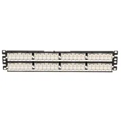 Panduit NK5EPPG48Y NetKey Cat 5e Flat Punchdown Keystone Panel, 48-Port — Accesorios generales