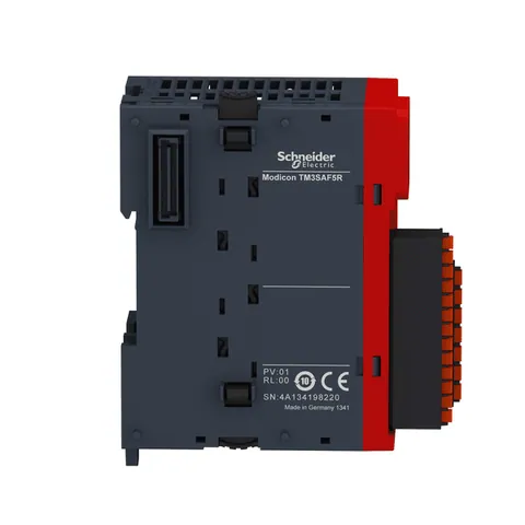 Schneider Electric TM3SAF5RG safety module, Modicon TM3, 1 function, Cat 4 PL e, SIL CL3, spring, 24V DC — PLC Systems & Hardware