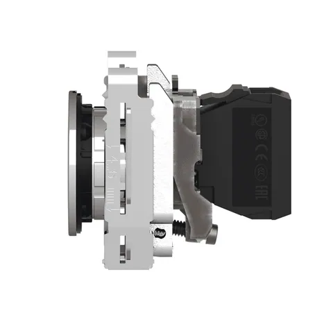Schneider Electric XB4FVB1 Pilot light, Harmony XB4,metal, white flush mounted, 30mm, universal LED, plain lens, 24V AC DC — General Accessories