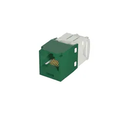 Panduit CJ688TGGR-C UTP RJ45 Cat 6 TG Jack Module, Green, 100 Pack — General Accessories