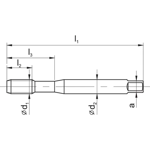 Fanar C9-125F01-0060 Gwintownik maszynowy HRC60 M6-6HX DIN-371 C VHM TC Fanar — Herramientas manuales y eléctricas
