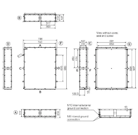 Weidmuller 1195600000 Terminal Box - Multi Hinge KTB MH 987420 S4E0 — Accessori generali