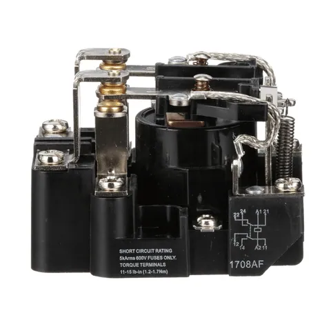 Schneider Electric 8501CO16V04 Power Relay, Type C, 2 hp, 30A resistive at 300VAC, DPDT, 2 normally open and 2 normally closed contact, 277VAC coil — Accesorios generales