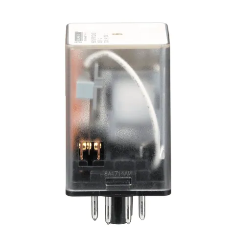 Schneider Electric 8501KPDR12V53 Plug in relay, Type KP, tubular, 1 HP at 277 VAC, 10A resistive at 120 VAC, 8 pin, DPDT, 2 NO, 2 NC, 24 VDC coil — General Accessories