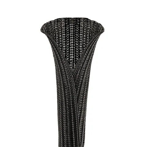 Panduit SE100PS-CR0 Pan-Wrap™ SE100PS-CR0 Split Sleeving, Black, PET, 1" Nom Dia., 100', PK1 — Pipes & Hoses for Cables