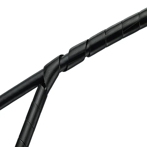 Panduit T25FR-CY T25FR-CY Spiral Wrap, Natural, FR PE, 0.1875" Min Dia., PK1 — Pipes & Hoses for Cables