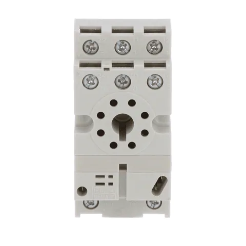 Schneider Electric 8501NR52B Plug in relay, Type N, relay socket, 8 tubular pin, double tier, for 8510KP relays and 9050JCK timers, bulk packaged — General Accessories