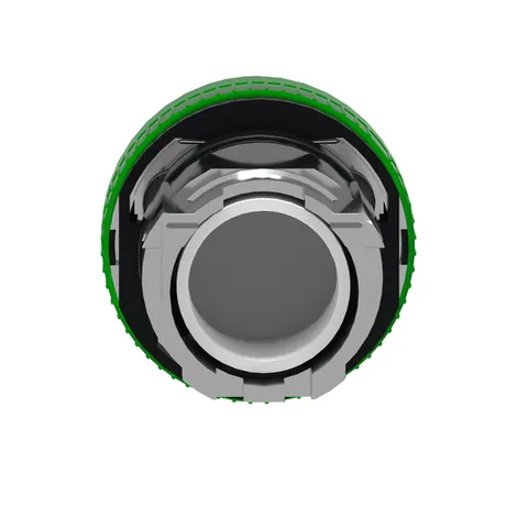 Schneider Electric ZB4BV03 Harmony, 22mm Push Button, pilot light head, green, with plain lens, for BA9s bulb — Switches & Modular Apparatus
