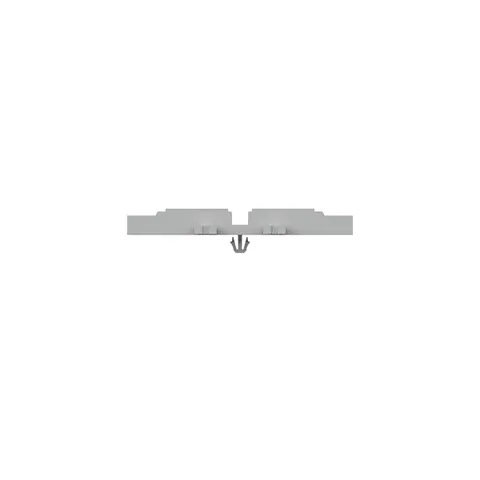 Wago 221-2531 Mounting carrier; 1-way; for inline splicing connector with lever; with snap-in mounting foot; gray — Terminal Blocks