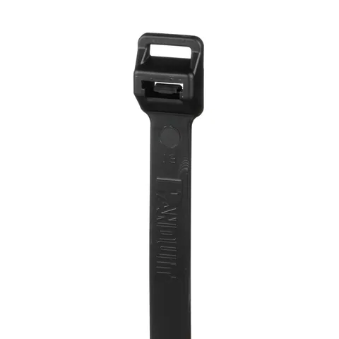 Panduit PLT5EH-C0 UV Resistant Nylon Cable Tie, Extra Heavy Duty, Black, 20.1" Length — Connettori e spine