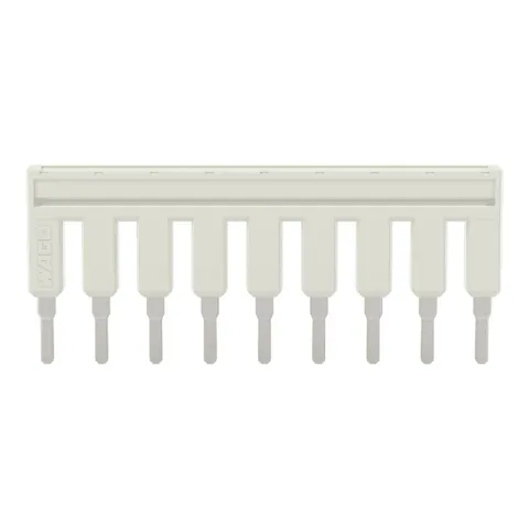 Wago 2002-409 TOPJOB®S jumper; for 2002 series; insulated; 9-way; light-gray — Terminal Blocks