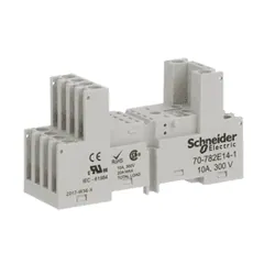 Schneider Electric 70-782E14-1 Socket, SE Relays, 10A, 17 pins, screw connectors, mixed contact, for 782 relays — Akcesoria ogólne