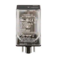 Schneider Electric 750XBXRC-12D General purpose relay, SE Relays, 750R, DPDT, 10A, 12 VDC, octal terminal 8 pins, clear cover — Akcesoria ogólne