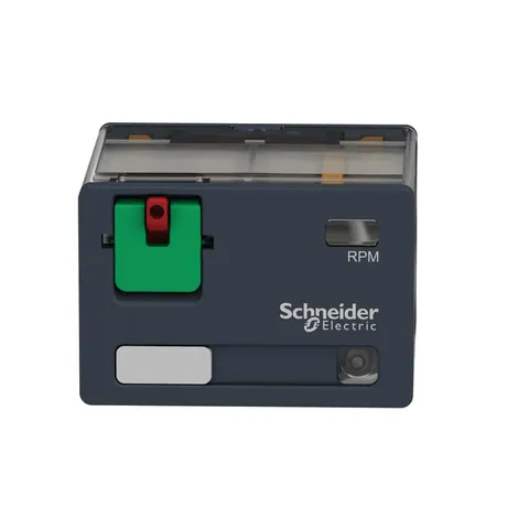 Schneider Electric RPM42F7 plug-in relay, Harmony electromechanical relays, 15A, 4CO, with LED, lockable test button, 120V AC — Akcesoria ogólne