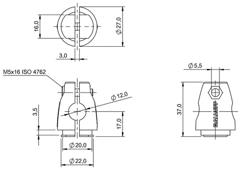 Balluff BAM003Y Flexible mounting system — Proximity & Inductive Sensors