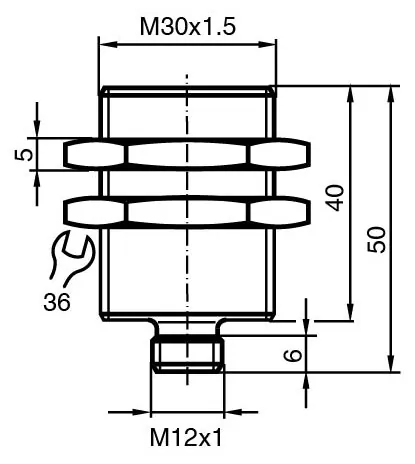 Pepperl+Fuchs NJ10-30GM-N-V1 Inductive sensor — Accesorios generales