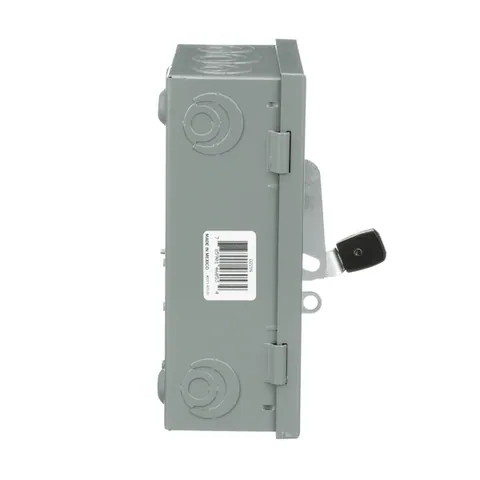 Schneider Electric D221N Safety switch, general duty, fusible, 30A, 2 pole, 7.5hp, 240VAC, NEMA 1, neutral factory installed — General Accessories