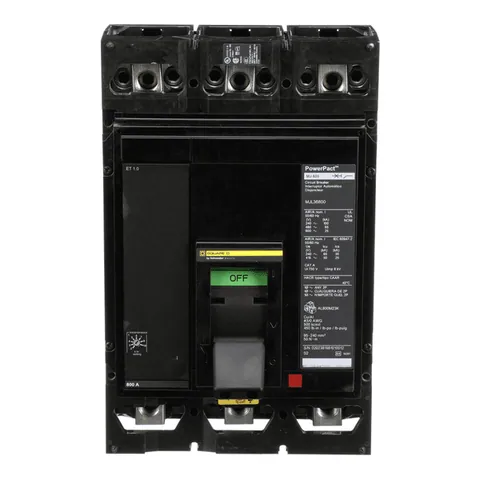 Schneider Electric MJL36800 PowerPacT M-Frame Circuit Breaker, 800A, 3 Pole, 600VAC, 25kA, Lugs — Accessori generali