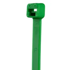 Panduit PLT2S-C5 Pan-Ty® PLT2S-C5 Cable Tie, Green, PA6.6, 7.4"L, 50lb, PK100 — Connectors & Plugs