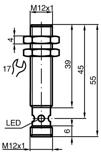 Pepperl+Fuchs NRB4-12GM40-E2-C-V1 Inductive sensor — General Accessories