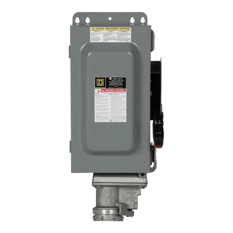 Schneider Electric HU362AWC Safety switch, heavy duty, non fusible, 60A, 600VAC/DC, 3 poles, 60HP, NEMA 12K, Crouse-Hinds Arktite — Akcesoria ogólne