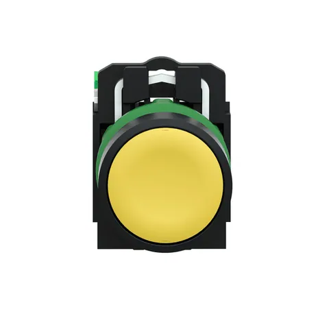 Schneider Electric ZB5RTA5 Wireless and batteryless transmitter, Harmony XB5R, push button, plastic, yellow, 22mm, spring return — Switches & Modular Apparatus