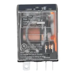 Schneider Electric 782XBXCL-24A Power relay, SE Relays, 15A, DPDT, 24 VAC, clear cover with LED indicator — Akcesoria ogólne