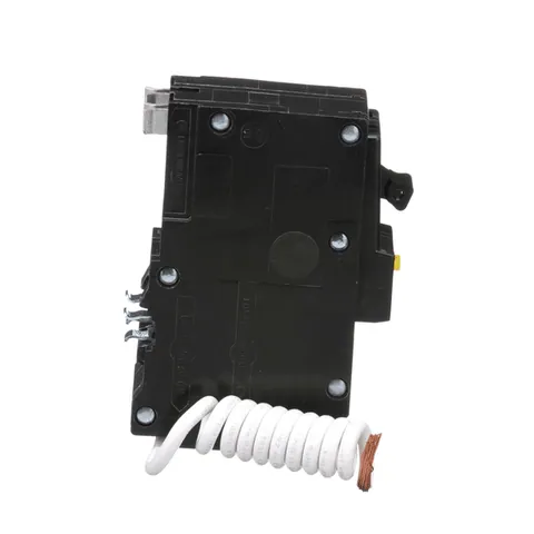 Schneider Electric QO220GFI Mini circuit breaker, QO, 20A, 2 pole, 120/240VAC, 10kA, 6mA grd fault A, pigtail, plug in mount — Akcesoria ogólne
