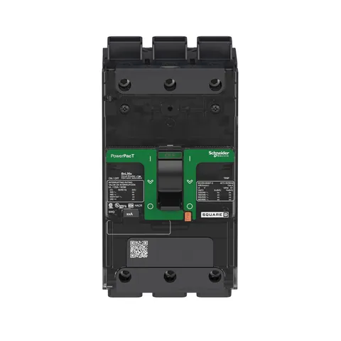 Schneider Electric BGL36100 Circuit breaker, PowerPacT B, 100A, 3 pole, 600Y/347VAC, 18kA, lugs, thermal magnetic, 80% — General Accessories