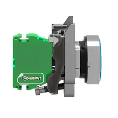 Schneider Electric ZB4RTA6 Wireless and batteryless transmitter, Harmony XB5R, push button, metal, blue, 22mm, spring return — General Accessories