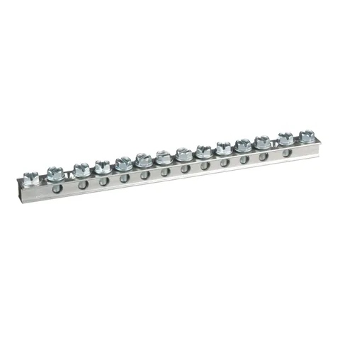 Panduit UGB2/0-414-12 StructuredGround™ UGB2/0-414-12 Universal Grd Bar, Silver, Copper, Tin-Plated — Connectors & Plugs