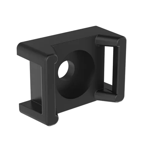 Panduit TM3S8-C0 TM3S8-C0 Cable Tie Mount, Black, UV PA 6.6, 0.86x0.61", #8 Screw, PK100 — Connectors & Plugs